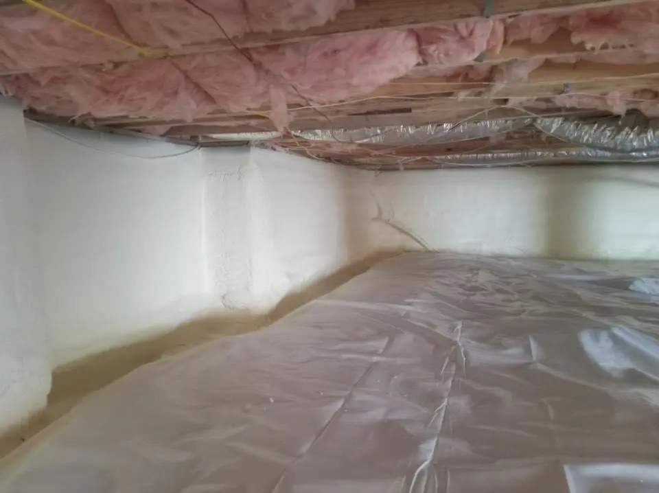 Crawl space encapsulation with closed-cell spray foam for Spray Foam Roofing in Eloy